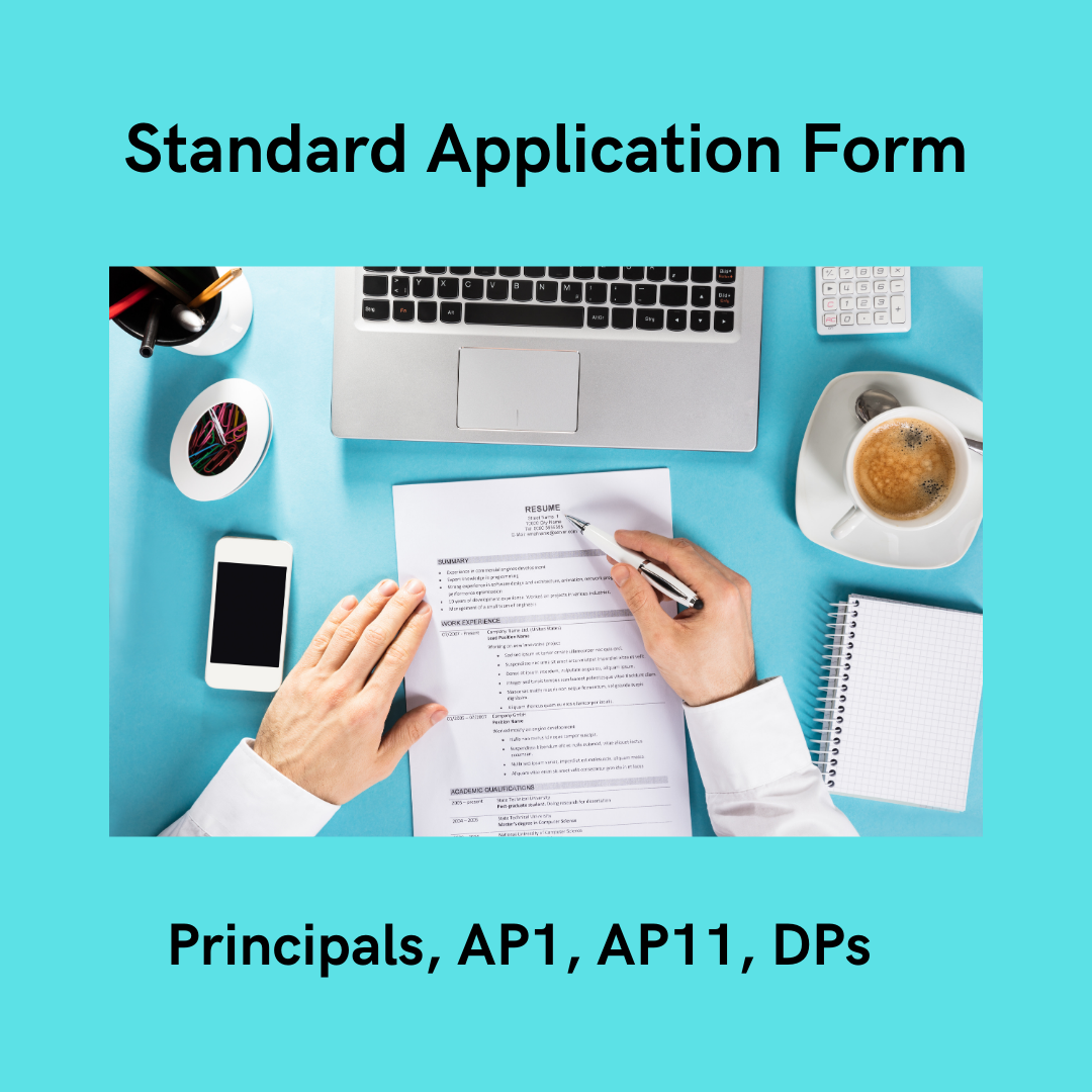 Standard Application Forms, CVs and Letters. EK Interview Preparation